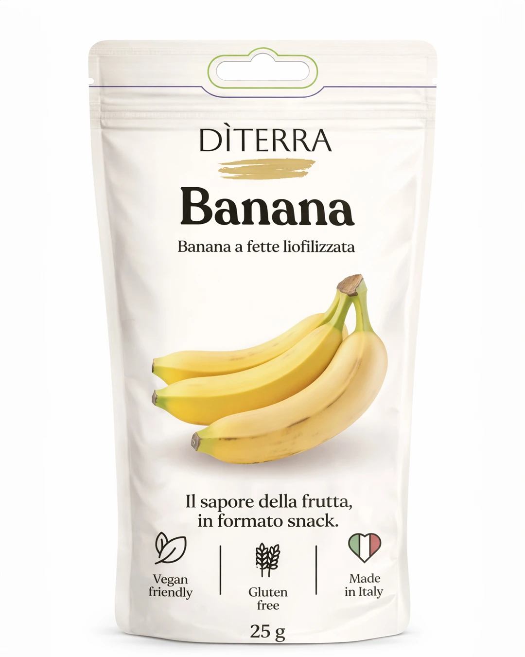 Banana a fette liofilizzata