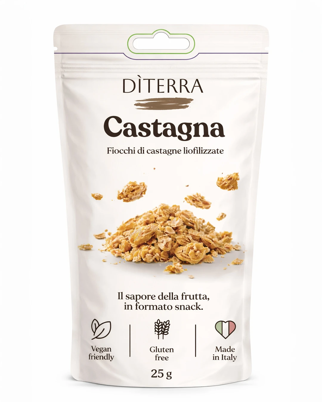 Fiocchi di castagne liofilizzate