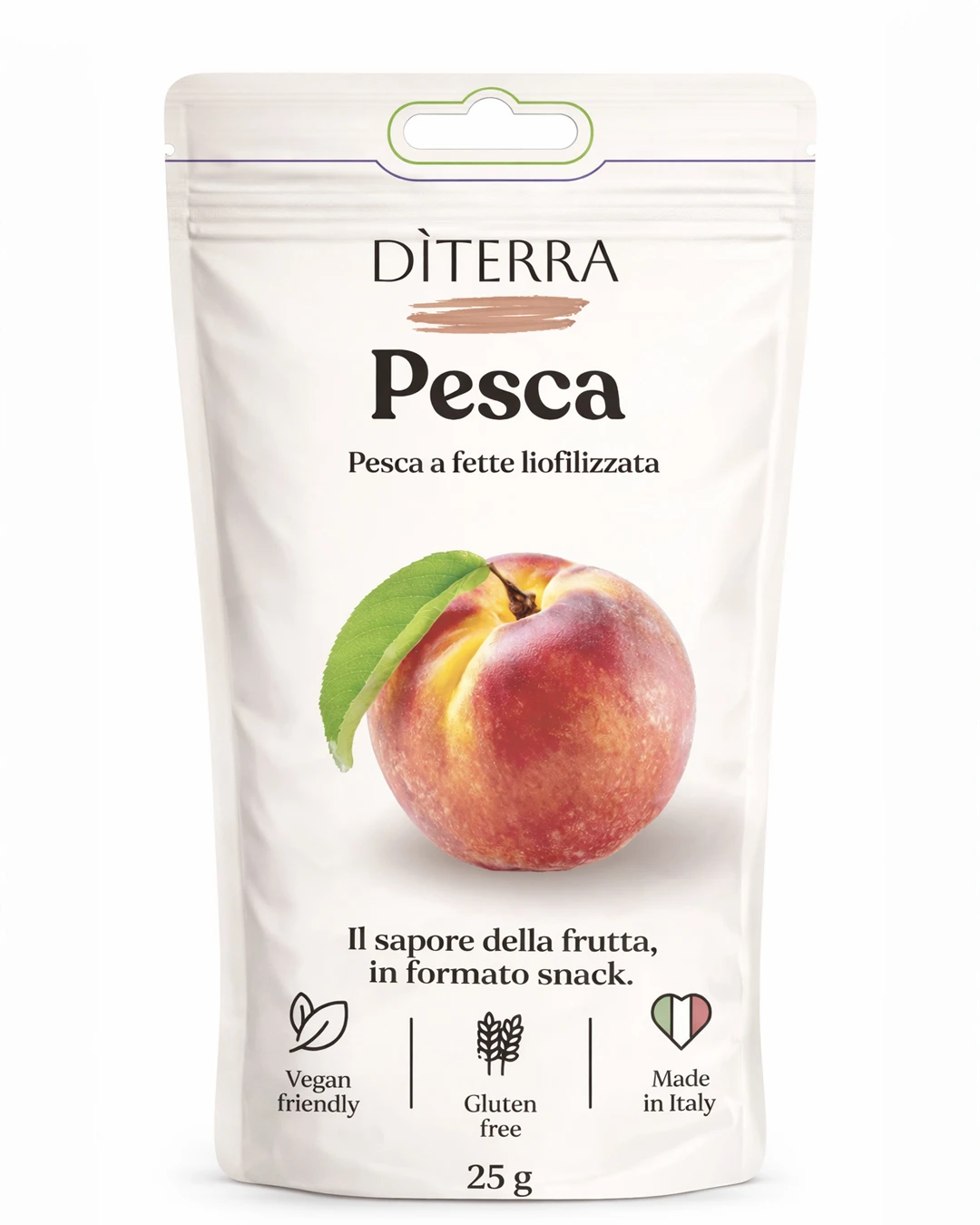 Pesca a fette liofilizzata